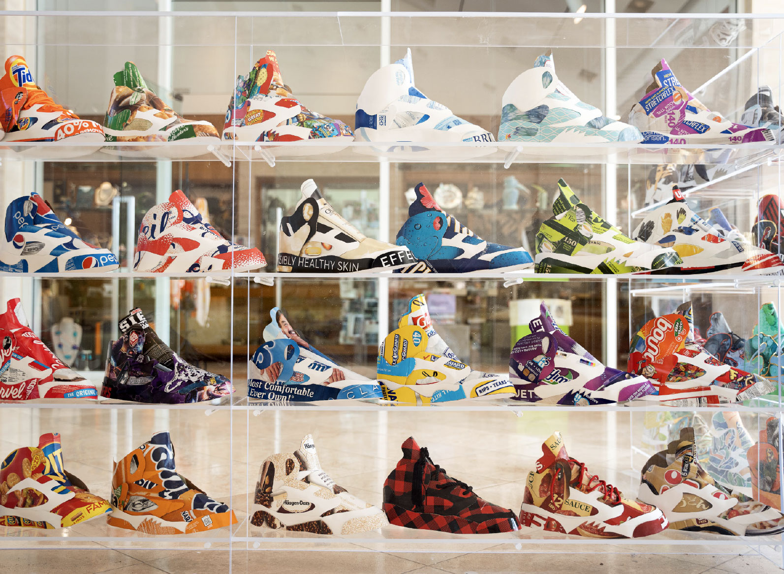 Andy Yoder Exhibition of Air Jordan shoes
