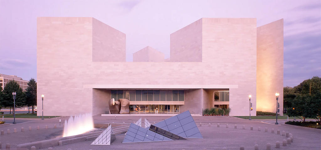 East Building, National Gallery of Art, Washington D.C., built 1978 by I. M. Pei