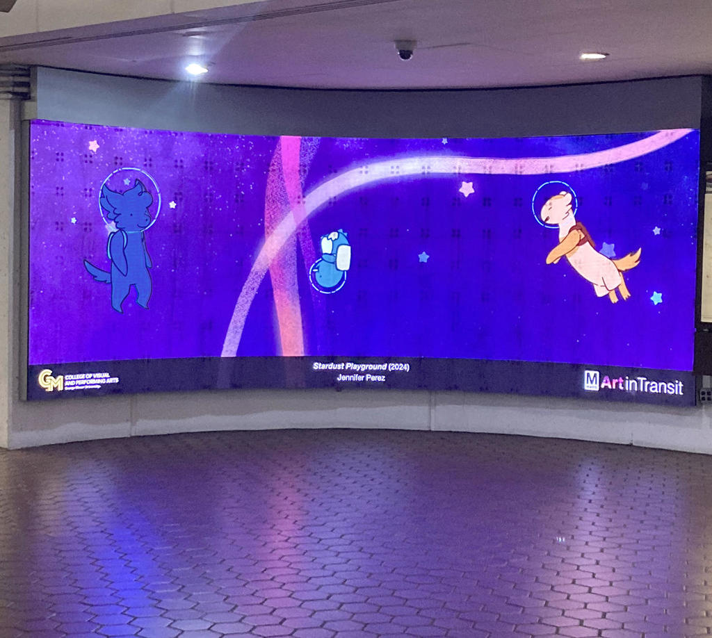 Jennifer Perez's Stardust Playground on display in the DC Metro