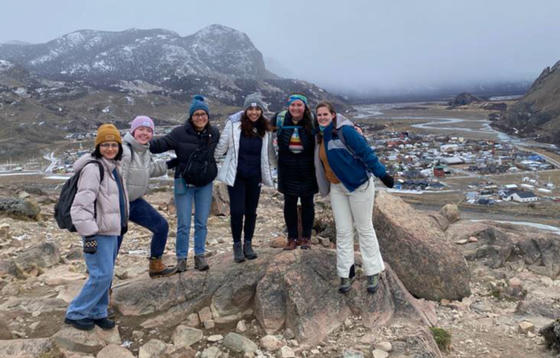 Yen Tran and friends on one of the side trips in Argentina